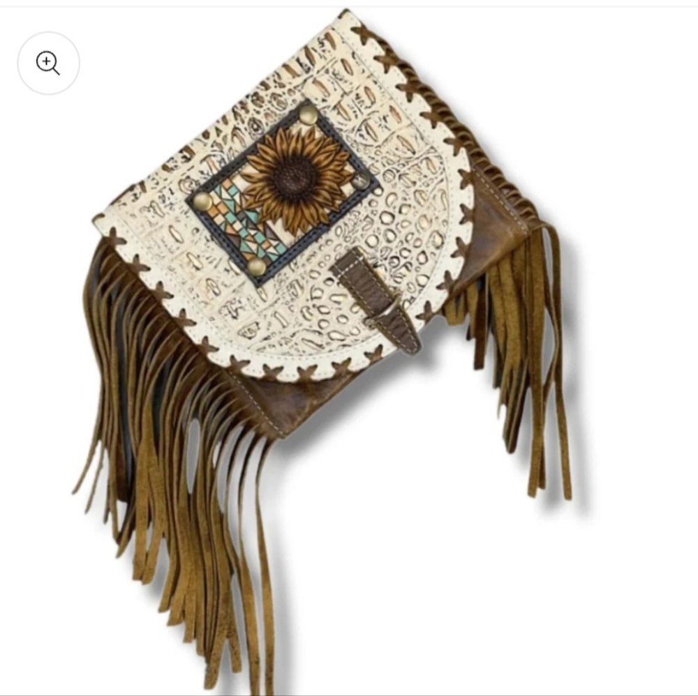 Sold Out Pure Dixie Walkabout Embossed Croc Leather Pouch Crossbody.